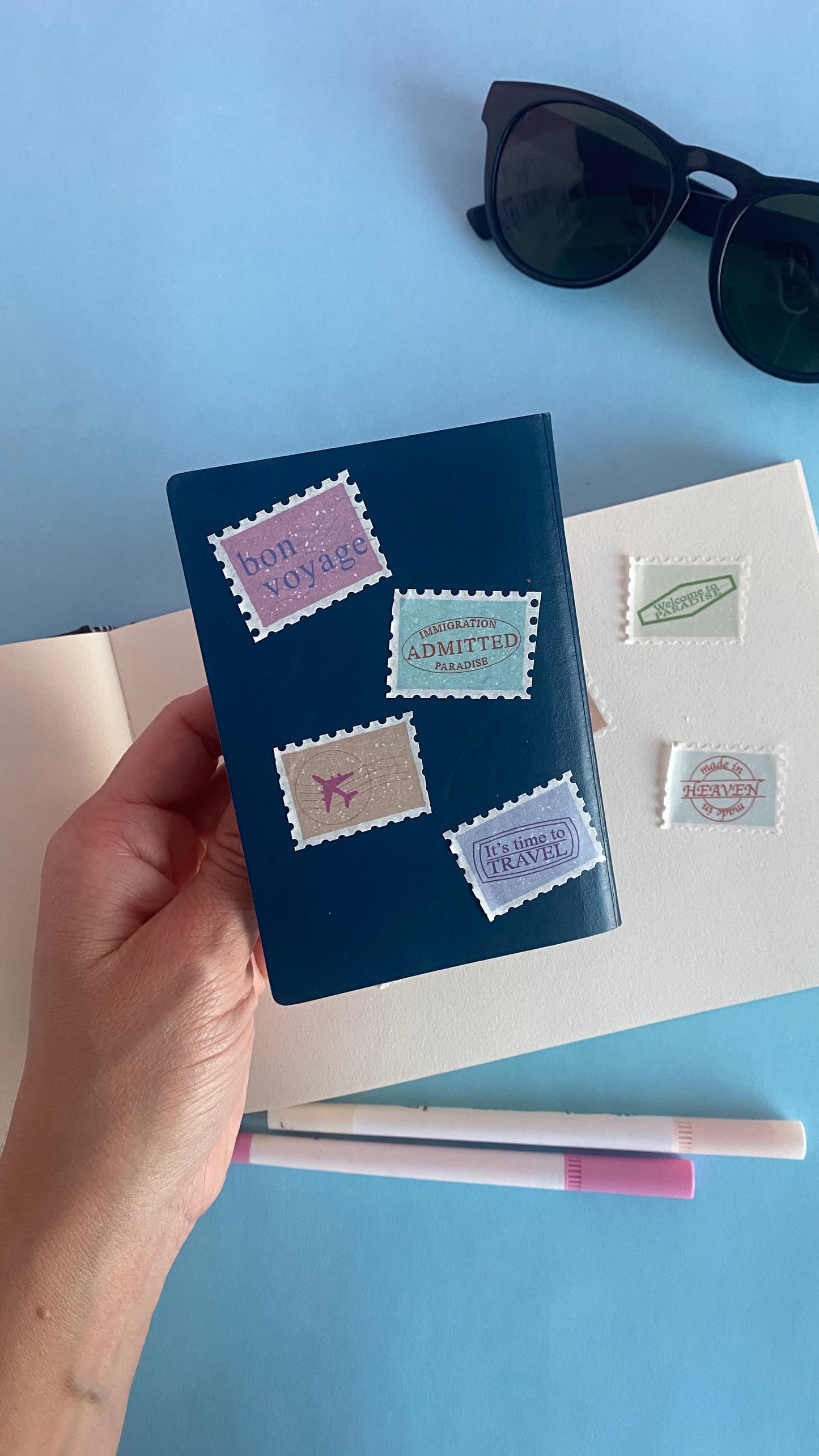 Travel Stamps - Stamps Washi Tape