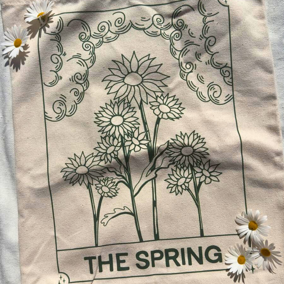 The Spring Organic Cotton Tote Bag | Four Seasons Collection