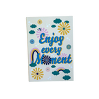 Enjoy Every Moment Hand-Stitched Journal | Handmade Notebook Australia