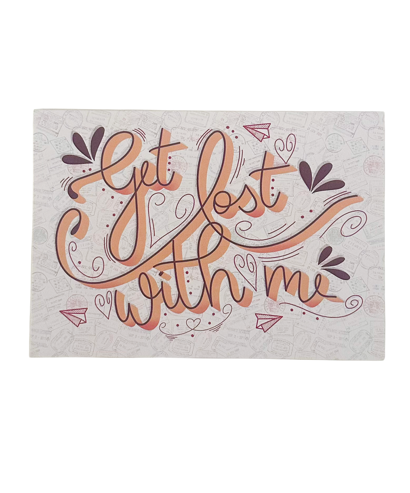 Get lost with me | Greeting Card