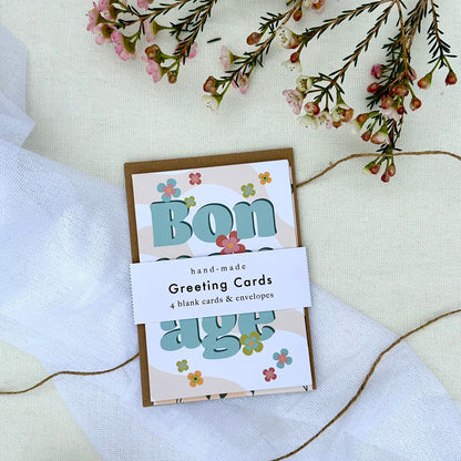 Wanderer's Floral & Bon Voyage | Greeting Card Set