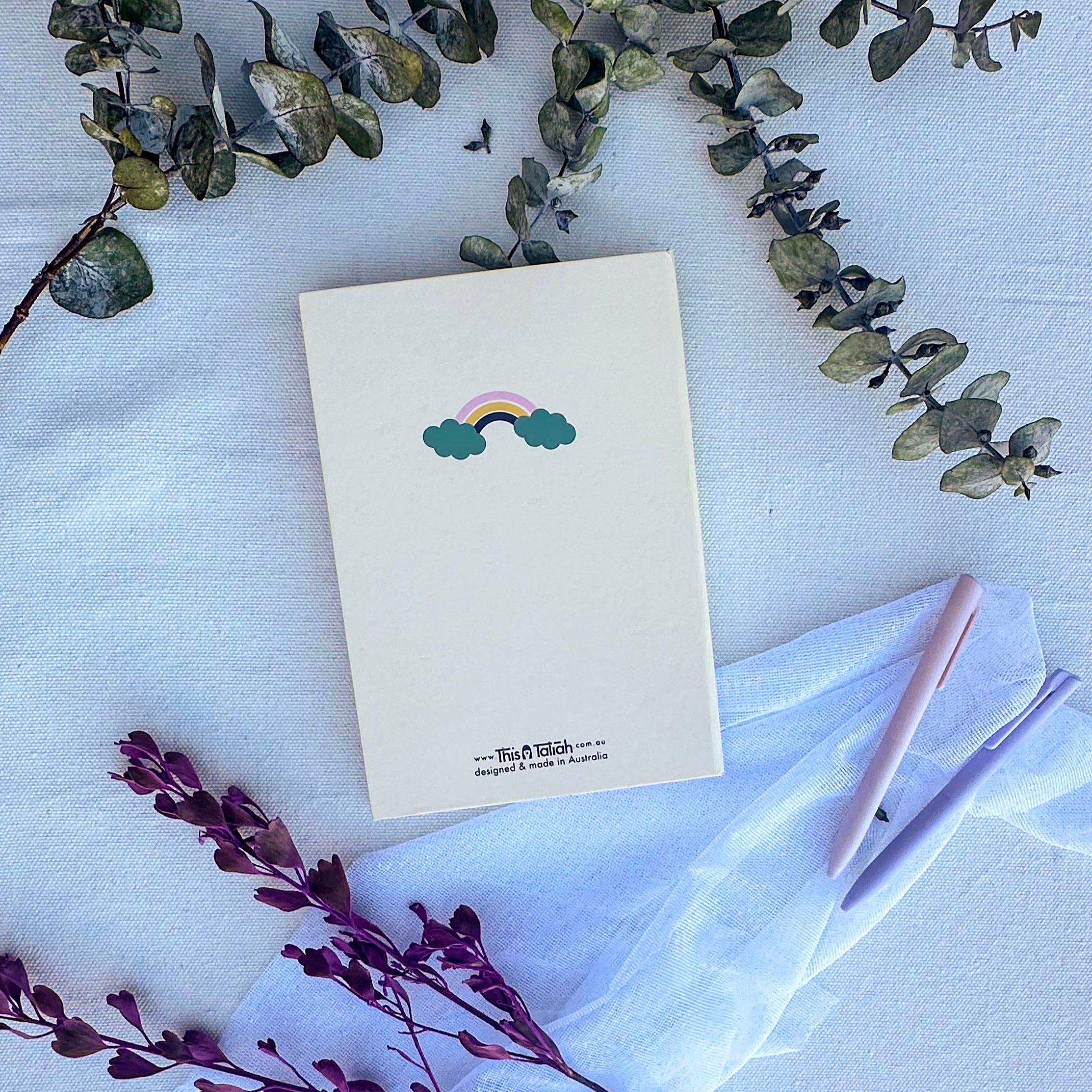 Enjoy Every Moment Hand-Stitched Journal | Handmade Notebook Australia