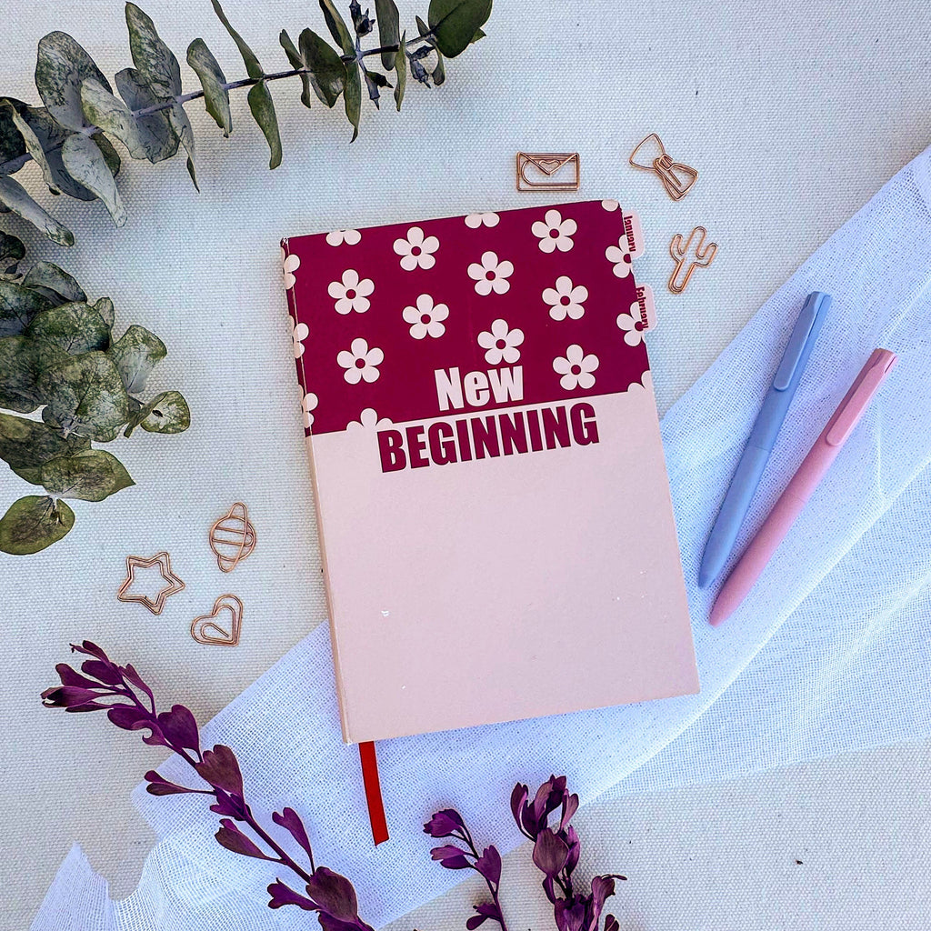 New Beginning Hand-Stitched Journal | Handmade Notebook Australia