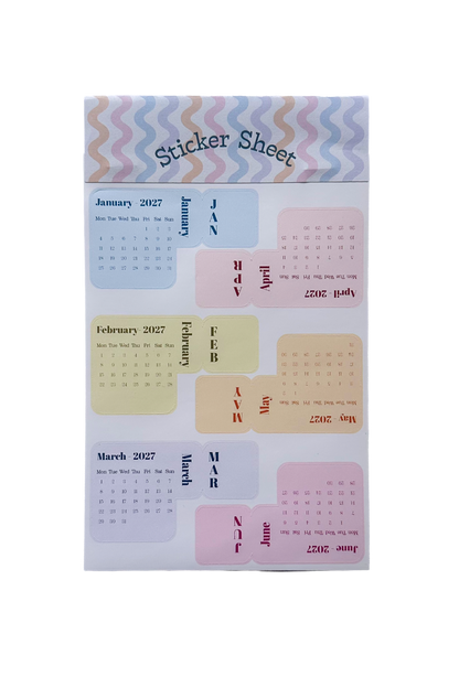 2027 Calendar | Sticker Sheet