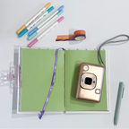 Mini-Purple Hearts Hand-Stitched Journal | Handmade Notebook Australia