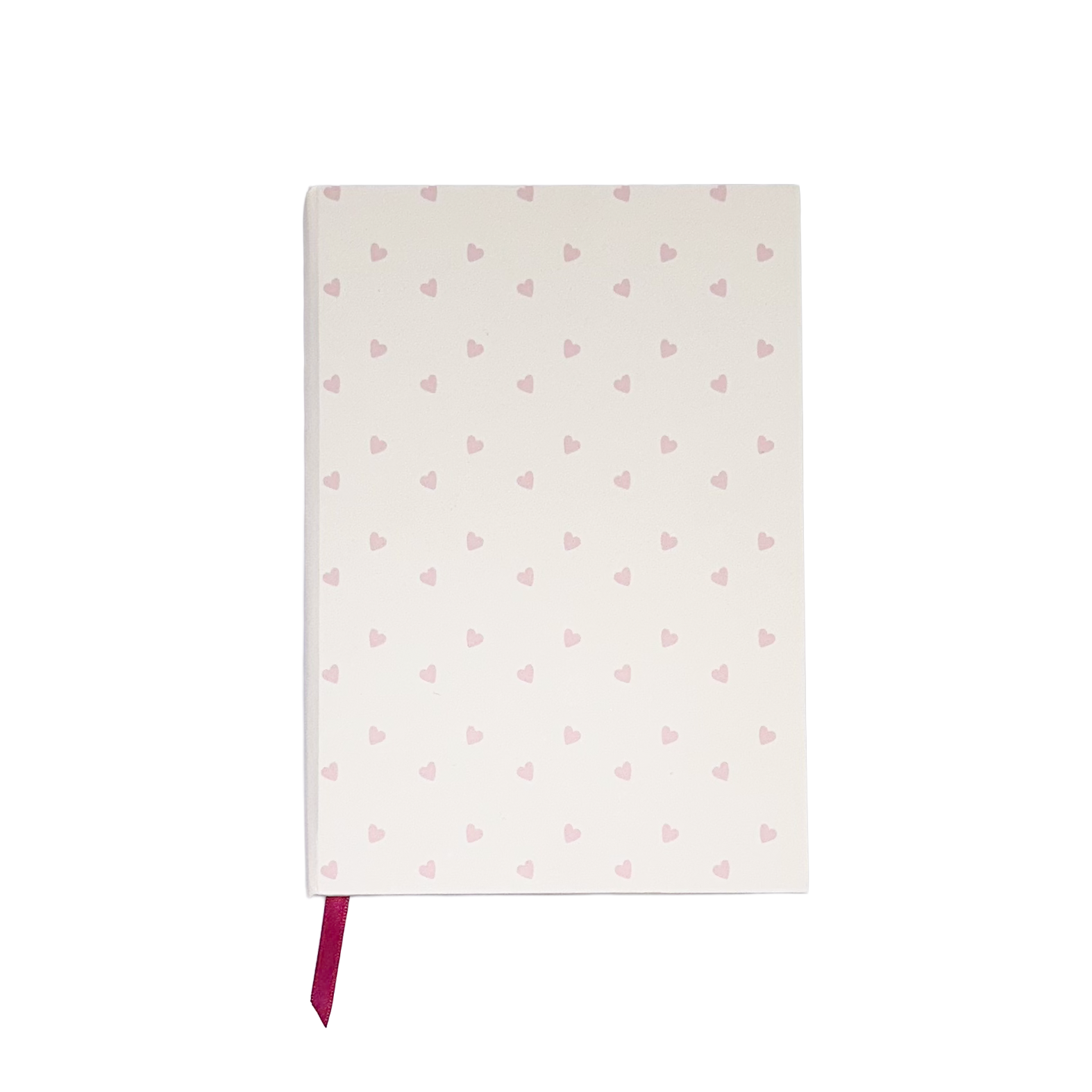 Mini-Pink Hearts Hand-Stitched Journal | Handmade Notebook Australia