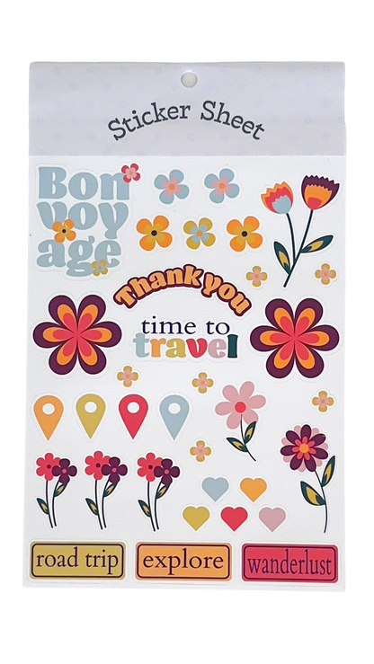 Wanderer's Floral Sticker Sheet