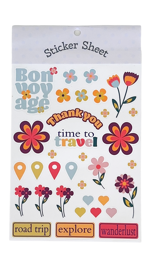 Wanderer's Floral Sticker Sheet