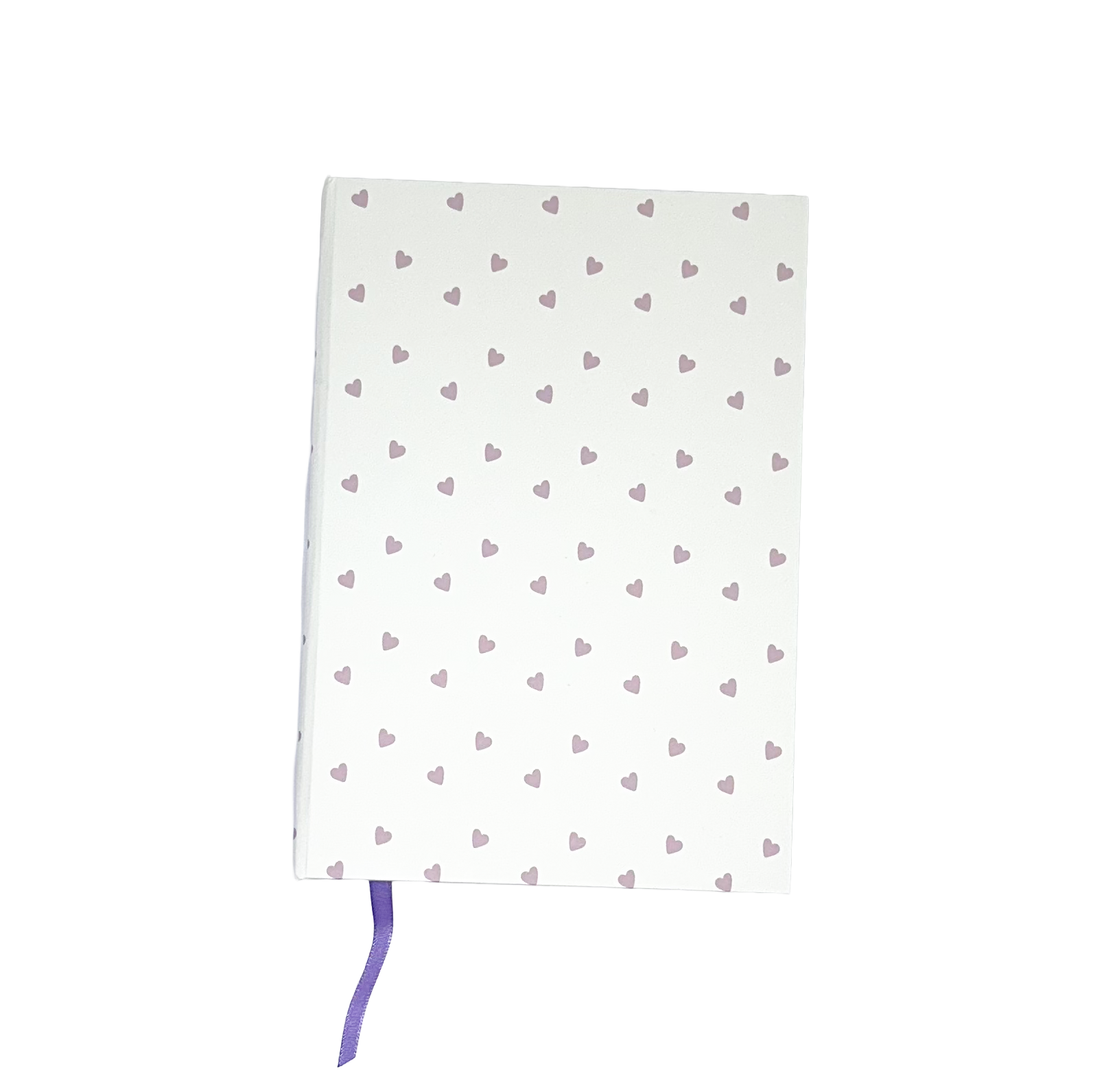 Mini-Purple Hearts Hand-Stitched Journal | Handmade Notebook Australia