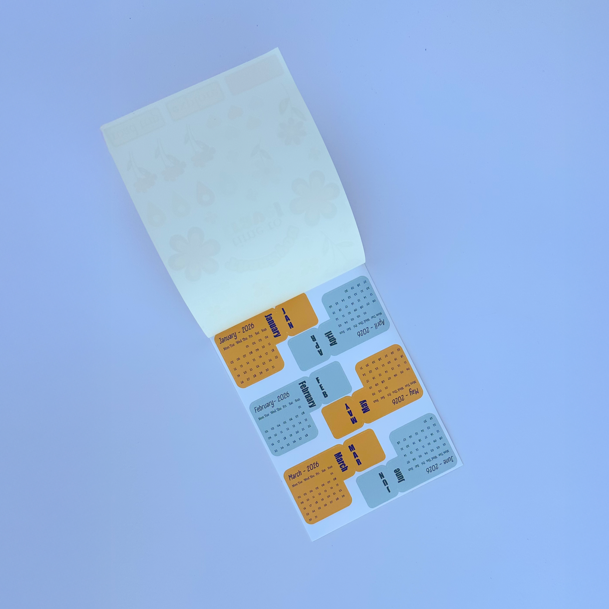 Sheet of adhesive labels on a white background