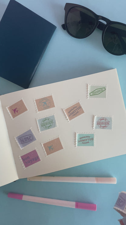 Travel Stamps  - Stamps Washi Tape