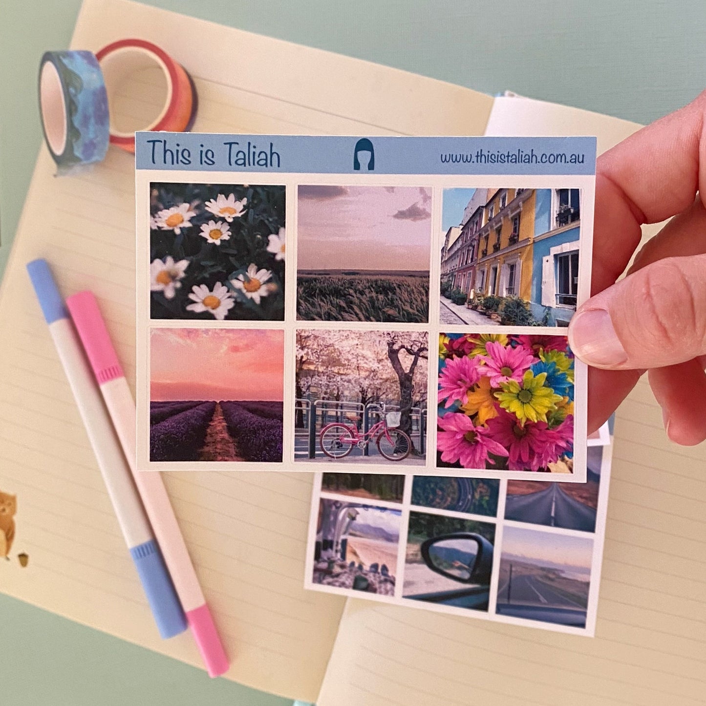 Travel Photos - mini sticker sheets