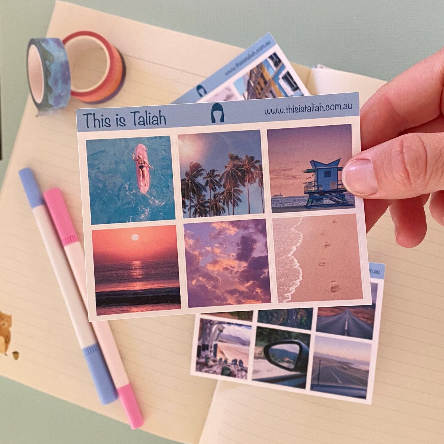 Travel Photos - mini sticker sheets