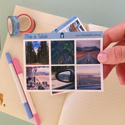 Travel Photos - mini sticker sheets