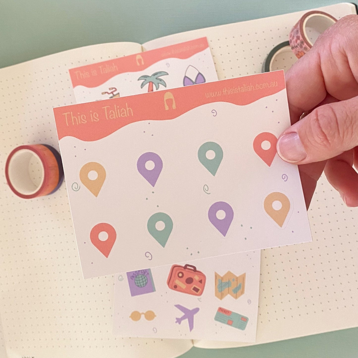 Travel pack - mini sticker sheets