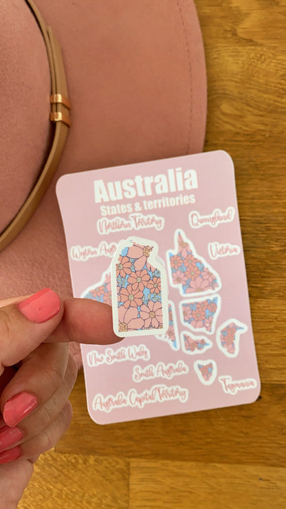 Australia States and Territories Sticker Sheet