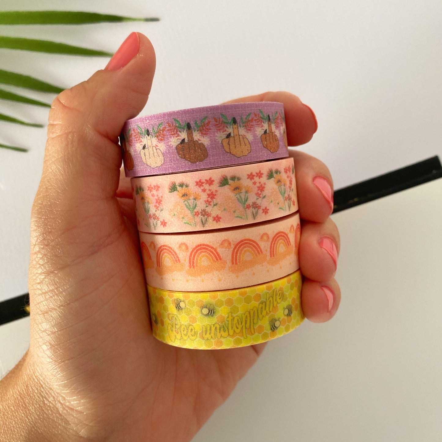 Pink rainbow - Washi Tape